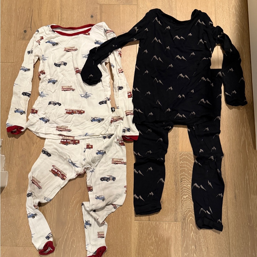 Kyte Baby Pajamas Set - Fire Truck and Mountain Designs